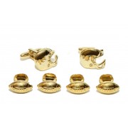 Gold Football Helmets and Footballs Studs and Cufflinks Gold Football Helmets and Footballs Studs and Cufflinks